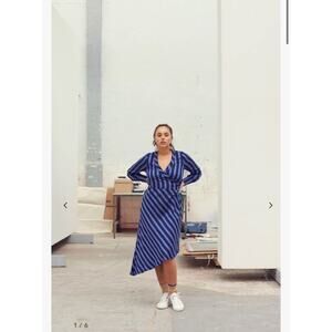 Mads Norgaard Duo Viscosa Durella Wrap Dress